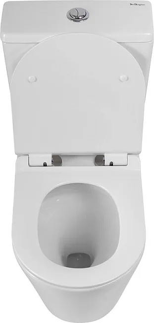 Унитаз-компакт напольный BelBagno Flay-r BB2149CP-TOR BB2111SC с микролифтом, безободковый, белый Sancos — Оригинал