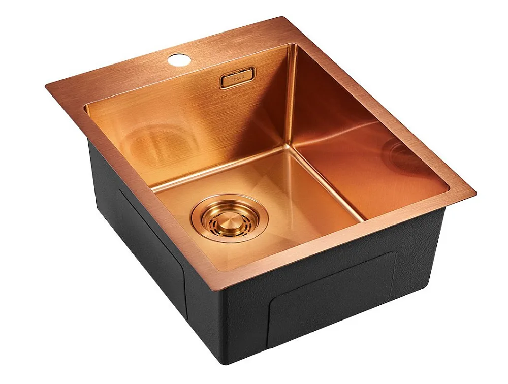 Мойка кухонная Emar PVD A EMB-128A PVD Nano Coppery Sancos — официальный сайт