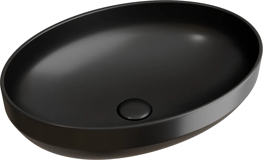 Накладная раковина Ceramicanova Element CN6056MB черная матовая Sancos — официальный сайт