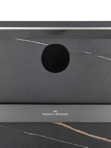 Полотенцесушитель электрический Wonzon & Woghand WW-A504-GM черный мрамор, темный графит