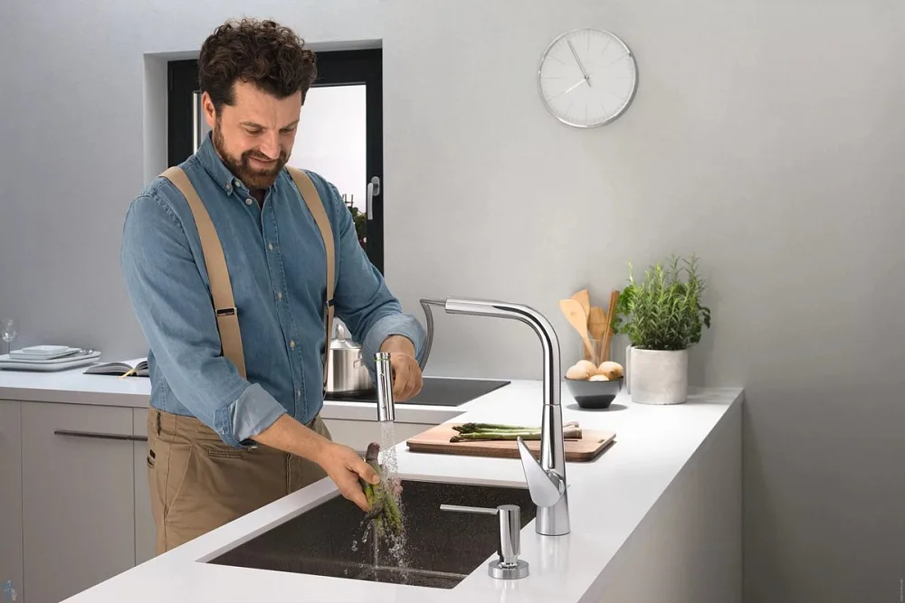 Смеситель для кухни Hansgrohe Talis Select M51 72823000 хром Sancos — официальный сайт