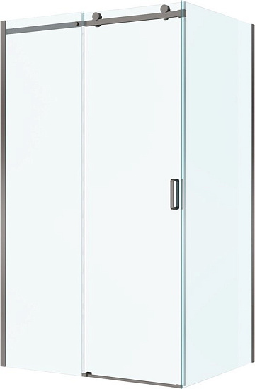 Душевой уголок BelBagno Soft Close-2 AH-1-130/90-C-GM профиль оружейная сталь