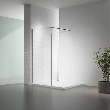 Душевая перегородка Veconi Korato KR72B-120-01-C7 120 см, профиль матовый черный