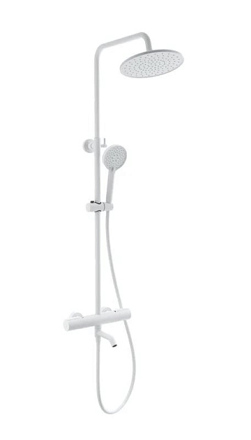 Душевая стойка Wonzon & Woghand INN 2 WW-A3006-T1-MW, матовая белая