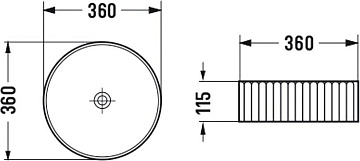 Накладная раковина Vincea VBS-501 36