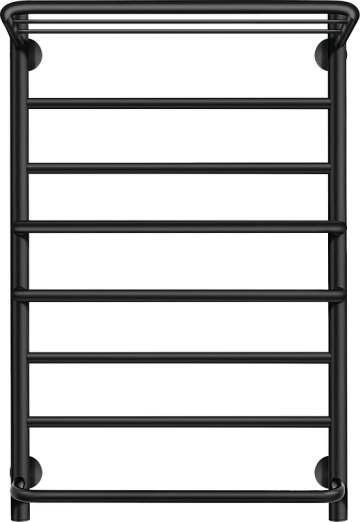 Полотенцесушитель водяной Secado Верона 2 80x50, черный матовый