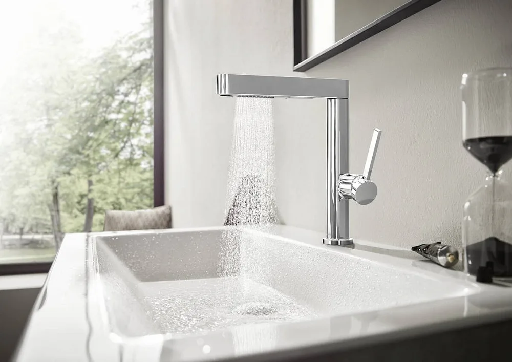 Смеситель для раковины Hansgrohe Finoris 230 76063000 хром Sancos — официальный сайт
