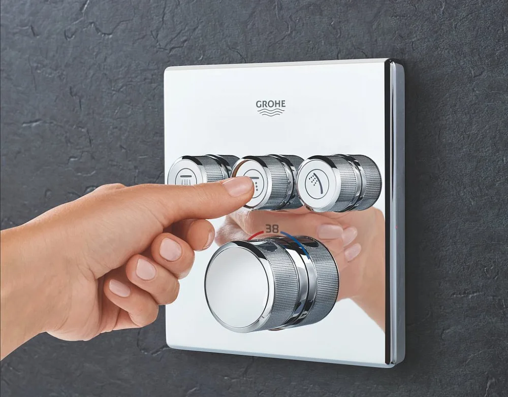 Душевой комплект Grohe Grohtherm SmartControl 34706000, С ВНУТРЕННЕЙ ЧАСТЬЮ Sancos — официальный сайт