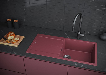 Мойка кухонная Paulmark Extensio 86 PM988650-ME merlot