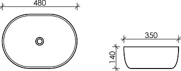 Накладная раковина Ceramicanova Element CN6019