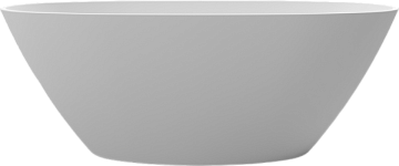 Ванна из искусственного камня WHITECROSS Onyx B 160x75 см, отдельностоящая, матовая белая, овальная,