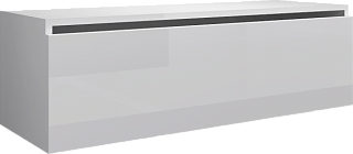 Тумба Armadi Art Flat Valessi Uno-S 120 белый глянец