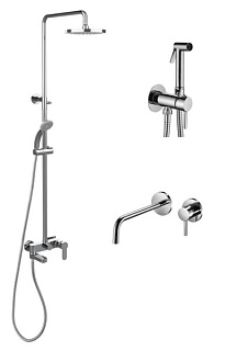 Комплект для ванной Paffoni Light KITZCOL632CR006 С ВНУТРЕННЕЙ ЧАСТЬЮ, хром