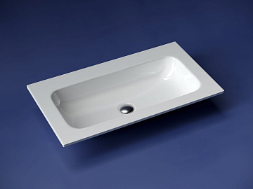Мебельная раковина Ceramicanova Grace прямоугольная без отверстия под смеситель 81 см CN7012wx