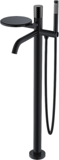 Напольный смеситель для ванны с душем Boheme Stick 129-BB, black diamond black