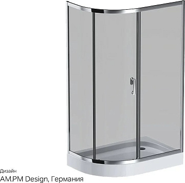 Душевой уголок AM.PM Like W83G-302U120CG 120, тонированное стекло