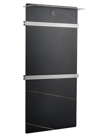 Полотенцесушитель электрический Wonzon & Woghand WW-A504-BR черный мрамор, брашированный никель