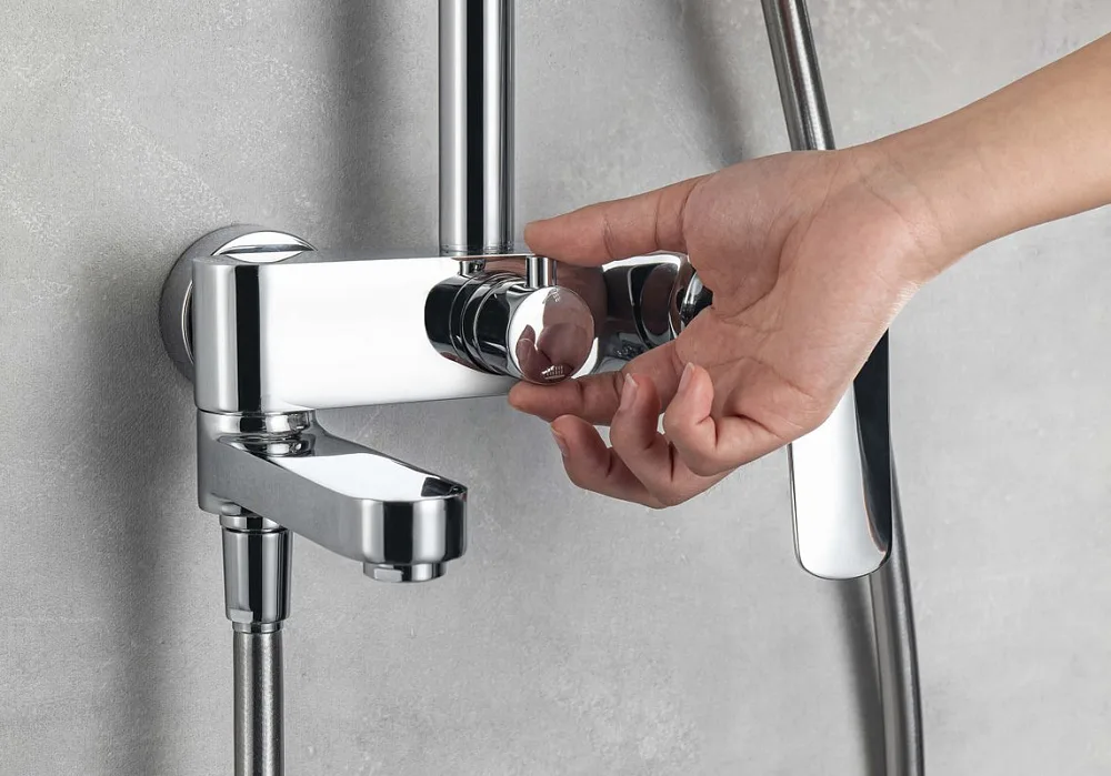 Душевая стойка AQUATEK AQ2040CR, хром Sancos — официальный сайт
