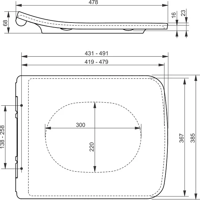 Крышка-сиденье Toto SP TC512F белая Sancos — Оригинал