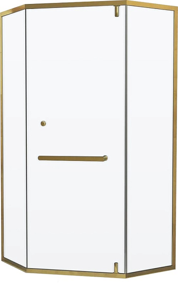 Душевой уголок RGW Hotel HO-084-Gb 90x90 профиль золото брашированное, стекло прозрачное