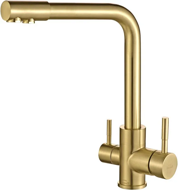 Смеситель для кухни Steel Hammer SH 801 Inox Bronze PVD Sancos — Оригинал