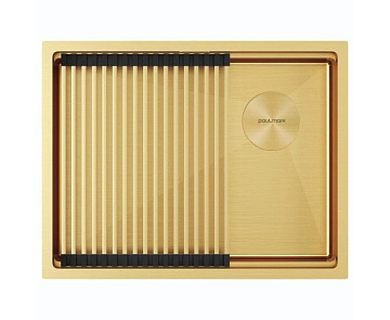 Мойка кухонная Paulmark Next-Pro 58 UNI PM705845-LG, светлое золото