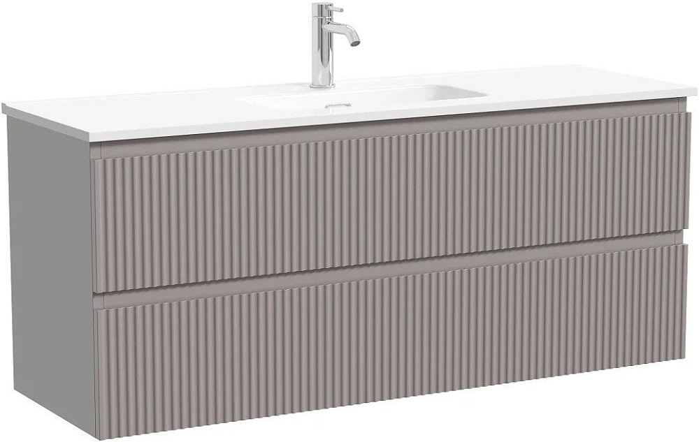 Тумба под раковину Sancos Snob R 120 подвесная Doha soft (пыльная роза), SNR120/39SM