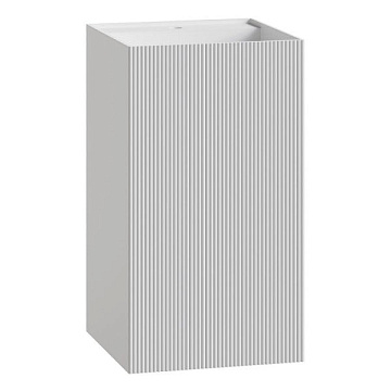 Раковина Boheme Cube 802-R-MW Corian 48х48х85 Matt white, напольная