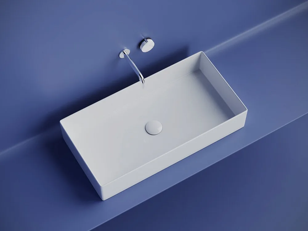 Накладная раковина Ceramicanova Element CN6071 белая глянцевая Sancos — официальный сайт