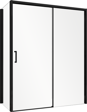 Душевой уголок Abber Komfort AG93130B-S102B 130х100 см, профиль черный, стекло прозрачное