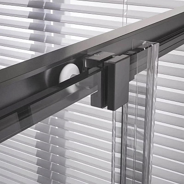 Душевой уголок Veconi Premium Trento PTC-20GR 80x80, профиль брашированный графит, стекло прозрачное