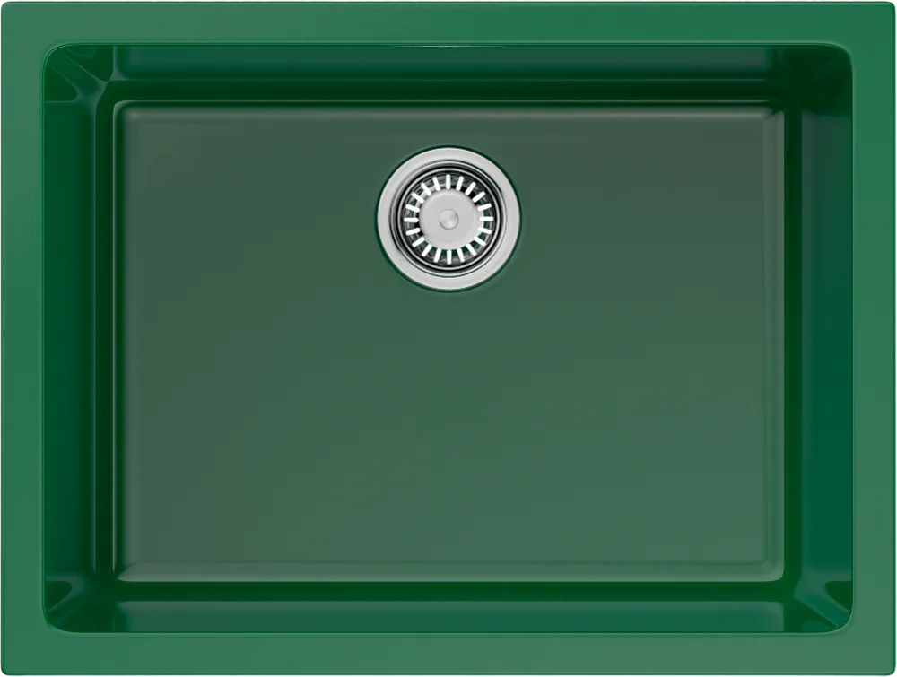Мойка кухонная Omoikiri Okinoshima 61-U/I-RG Glossy royal green Sancos — официальный сайт