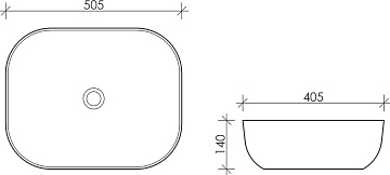 Накладная раковина Ceramicanova Element CN6008