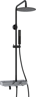 Душевая стойка Wasserkraft Abens 2000 A114.258.218.CB Thermo, с термостатом, черная