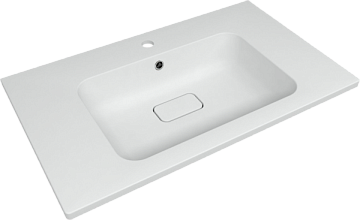Мебельная раковина Uperwood Lagoon Quartz 297000017 80 см, матовая белая, жасмин