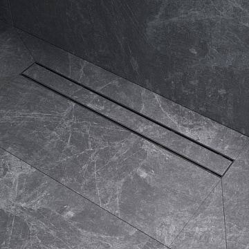 Душевой трап (лоток) AM.PM PrimeFlow Tile 70 см, черный матовый