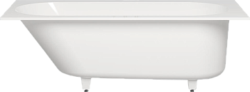 Ванна из искусственного камня Salini Ornella Kit 180x80 см, встраиваемая, матовая белая, со сливом-п