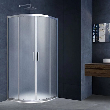 Душевой уголок Vincea Alpha VSQ-3AL900MT 90x90, профиль хром, стекло текстурное