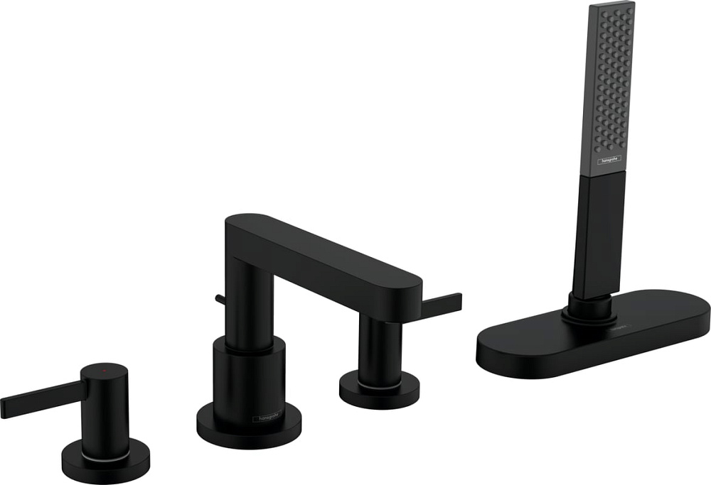 Смеситель на борт ванны Hansgrohe Finoris 76444670, матовый черный