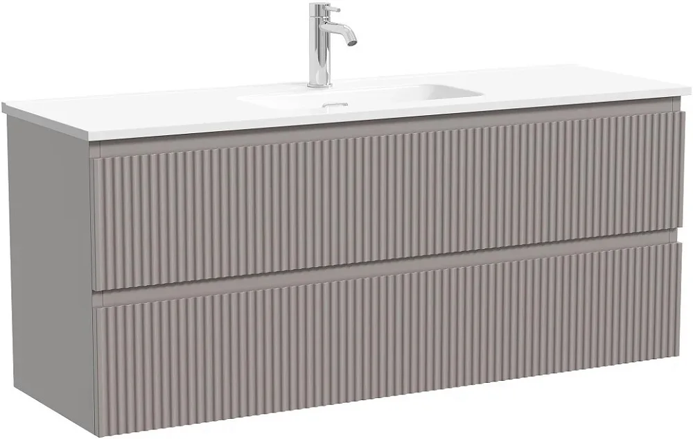 Тумба под раковину Sancos Snob R 120 подвесная Doha soft (пыльная роза), SNR120/39SM Sancos — официальный сайт