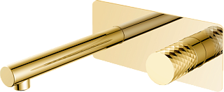 Смеситель для раковины Boheme Stick 125-GG С ВНУТРЕННЕЙ ЧАСТЬЮ, diamond gold