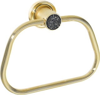 Полотенцедержатель Boheme Royal Cristal Black Gold кольцо