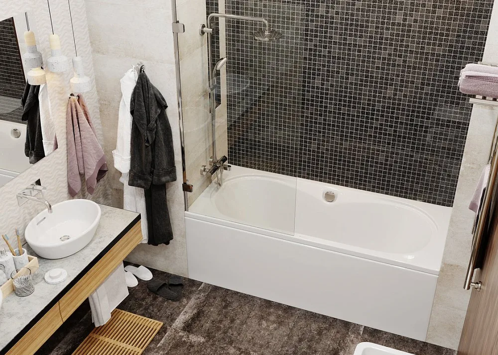Акриловая ванна Vagnerplast Briana 170x75 см, пристенная, ультрабелая Sancos — официальный сайт