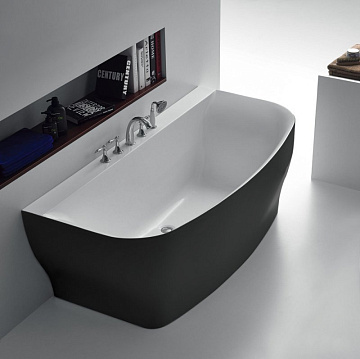 Акриловая ванна BelBagno 165x80 см, BB74-NERO-W0