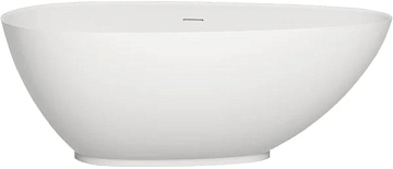 Ванна из искусственного камня Salini Paola S-Sense 170x85 см, отдельностоящая, белая, овальная, со с