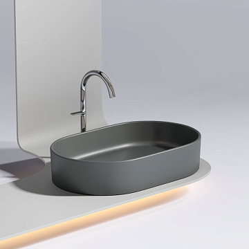 Накладная раковина Ceramicanova Element CN6048MDH темный антрацит матовая