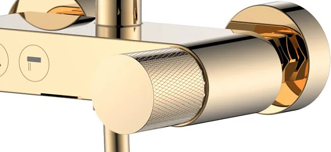 Душевая стойка Boheme Stick 128-GG.2, gold touch gold Sancos — Оригинал