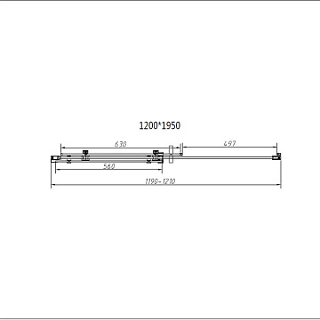 Душевой уголок Vincea Como-N VSR-4CN1012CGB 120х100, профиль матовый черный, стекло тонированное сер