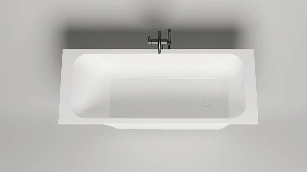 Ванна из искусственного камня Salini Orlanda S-Sense 170x70 см, встраиваемая, матовая белая Sancos — официальный сайт