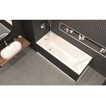 Акриловая ванна WHITECROSS Wave Slim 140x70 см, 0111.140070.100